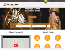 Tablet Screenshot of eventsathi.com